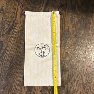 Hermès Beige Drawstring Pouch